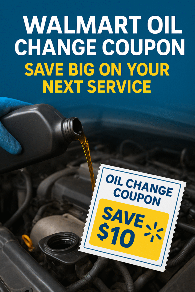 walmart oil change coupon